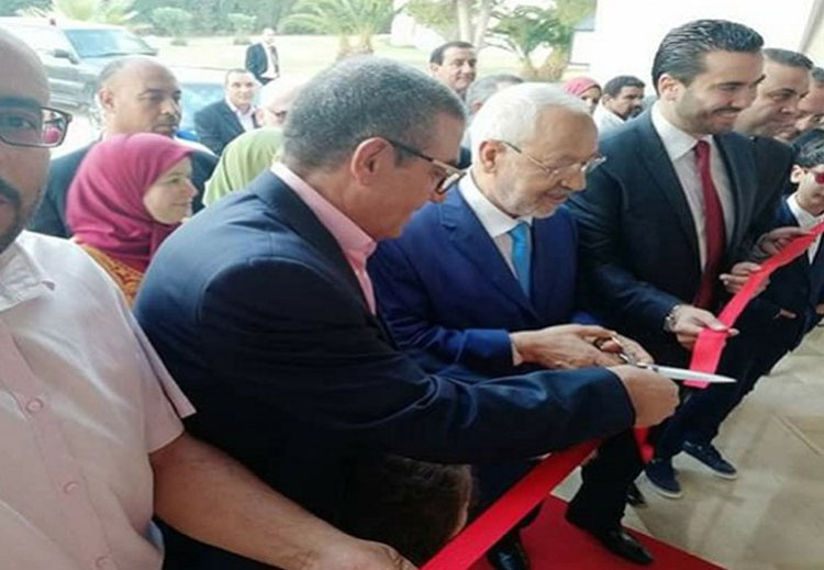 تمت دعوة رئيس حركة النهضة راشد الغنوشي في احتفالية افتتاح الفندق